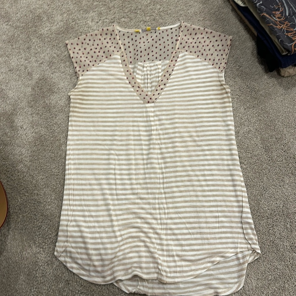 Mixed media top from Anthropologie